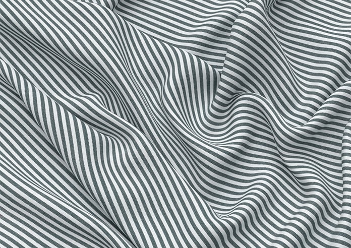 Nautical Stripes, Salt Black - Motorised Roman Blind - Image 4
